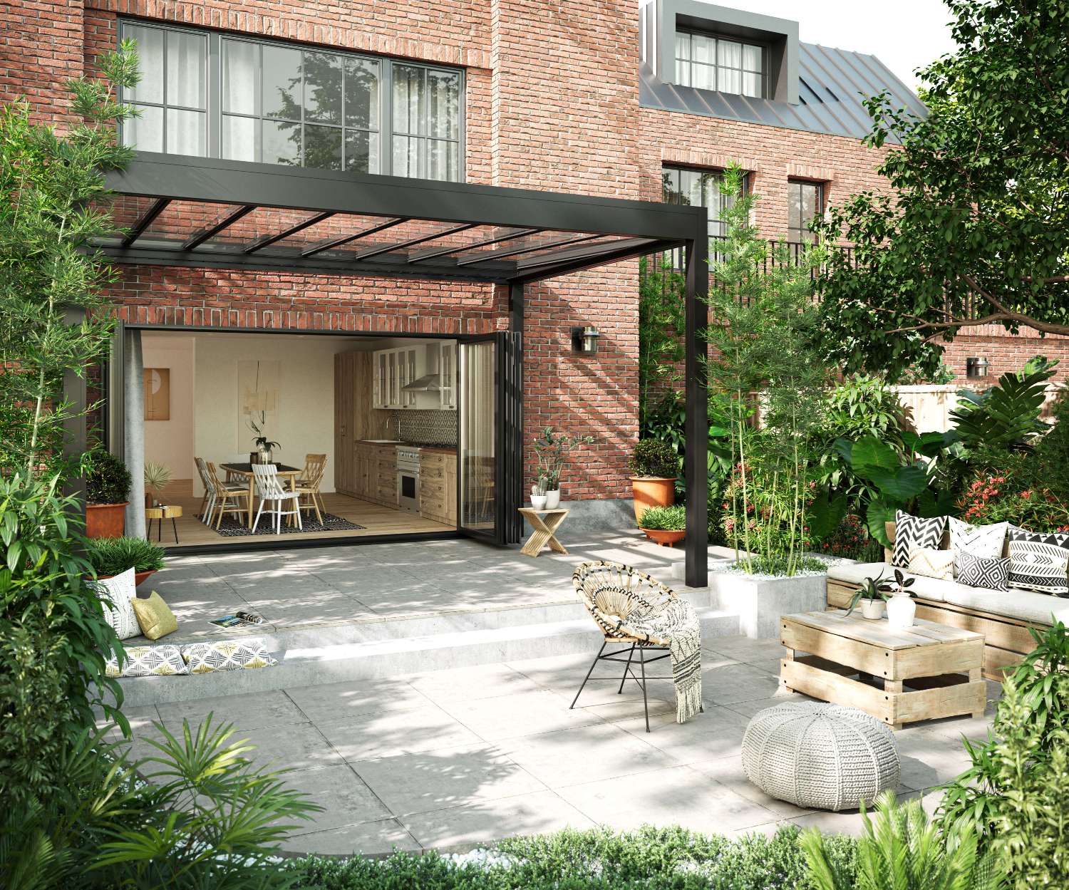 Kaltwintergarten Easy Überdachungen Pergola-2
